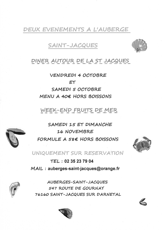 Auberge Saint Jacques - Restaurant Saint-Jacques-sur-Darnetal - Restaurant terrasse Saint-Jacques-sur-Darnétal