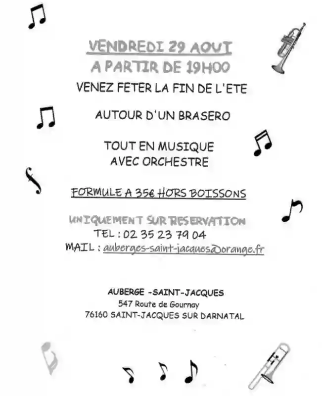 Auberge Saint Jacques - Restaurant Saint-Jacques-sur-Darnetal - restaurant sympa SAINT-JACQUES-SUR-DARNETAL